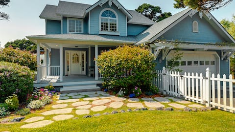 Garden by the Sea - Walk to the Beach/Spa/Sleeps 8