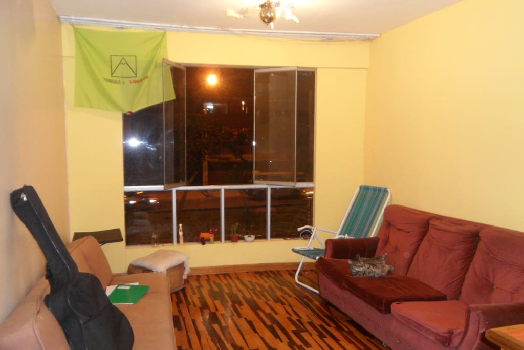 la ventana de la sala