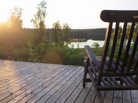 Grässjön, your "own big lakehouse"  in Tiveden.
