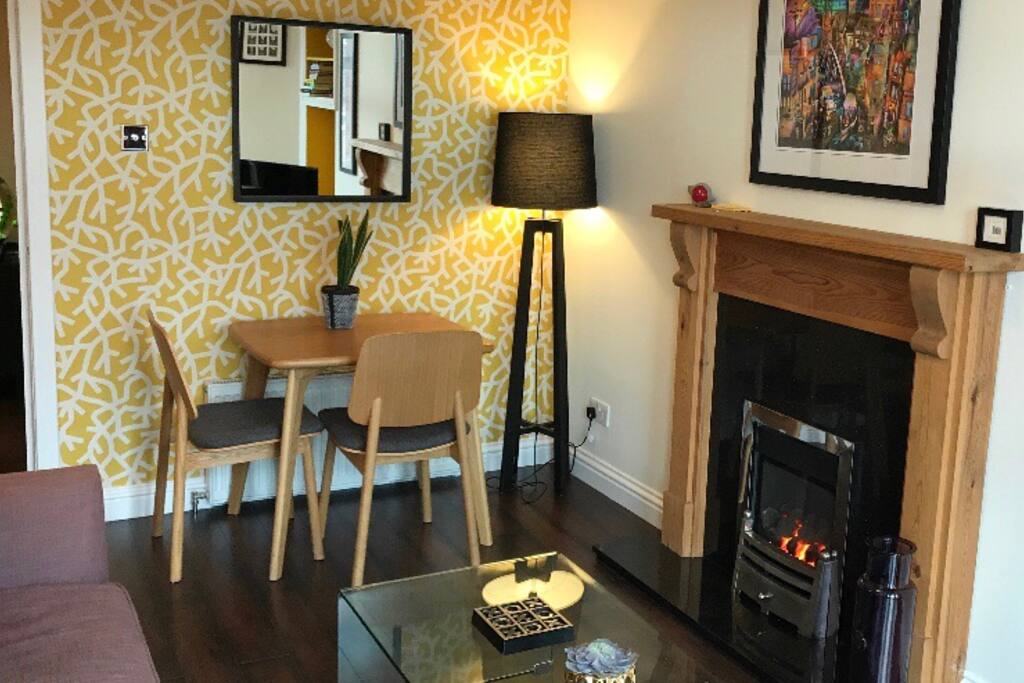 Gas fire for chilly Glasgow evenings!