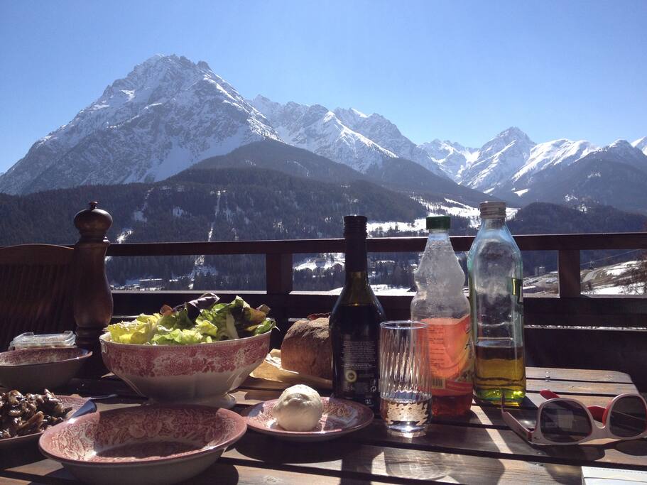 Blick vom Balkon