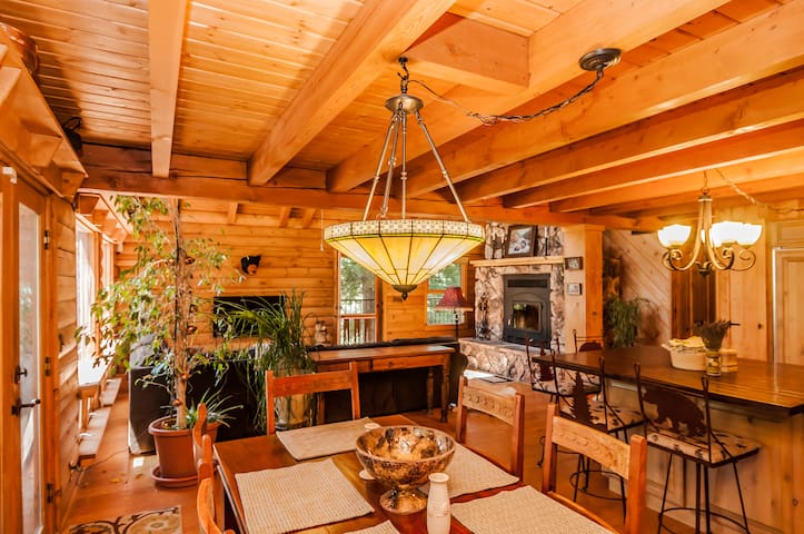 Quintessential Log Cabin Nestled in Soaring Pines - Cabins ...