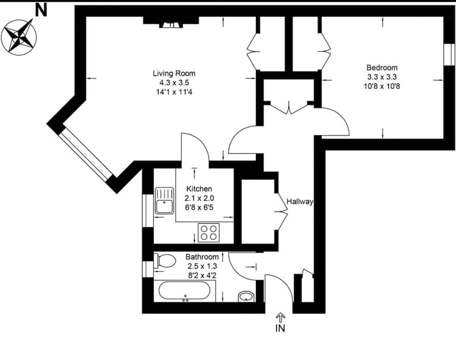 Floorplan with dimensions
