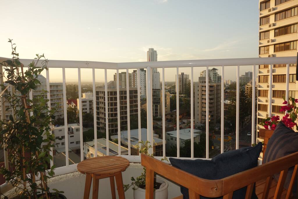 Balcony overlooking the hinterland