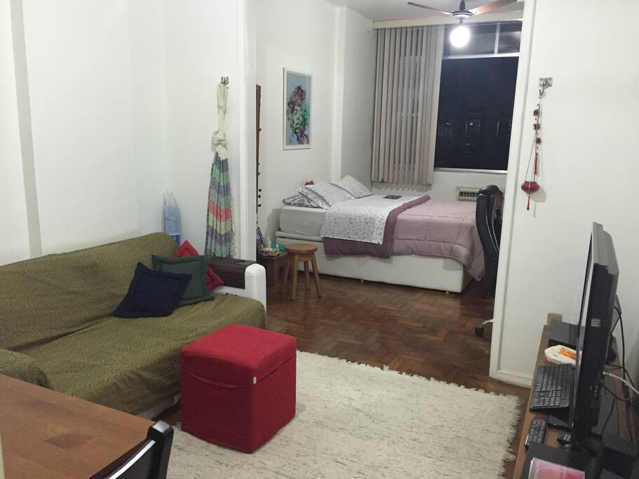 Quarto e sala integrados