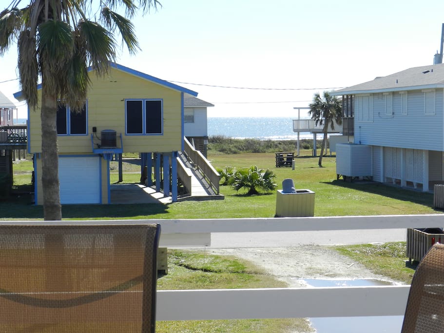 View from the deck looking at Gulf of Mexico
