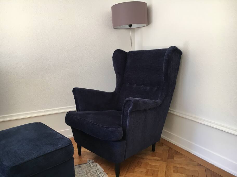 Cozy reading corner in the living room!