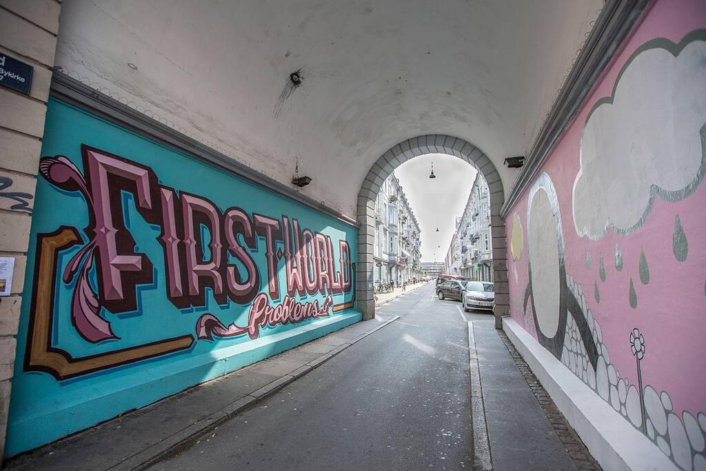 Archway to our street, the street art is an urban landmark in our neighborhood