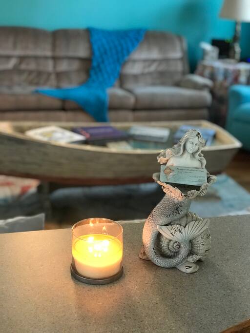 Mermaid touches throughout