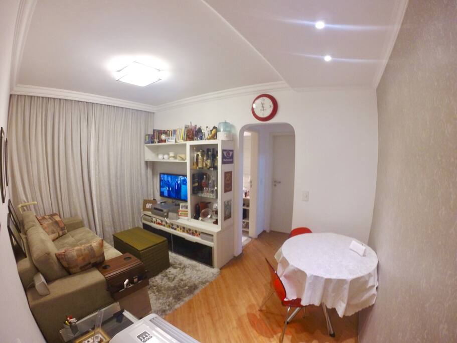 Living room, where the mattress will be at evenings.