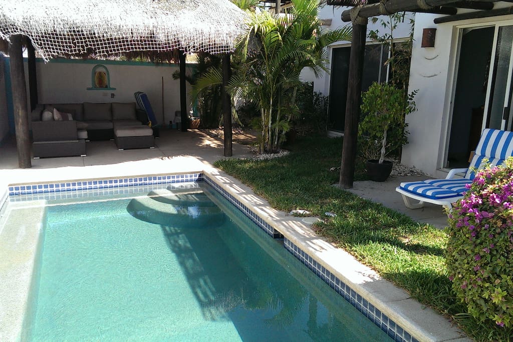 Great out door pool and entertaining area.