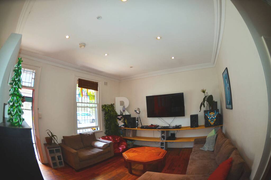 65 inch tv, DJ gear, NETFLIX, Xbox and media centre.