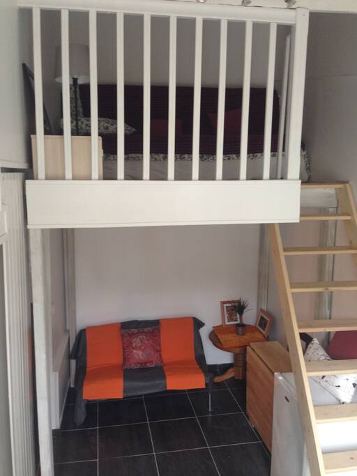 Salon avec la mezzanine