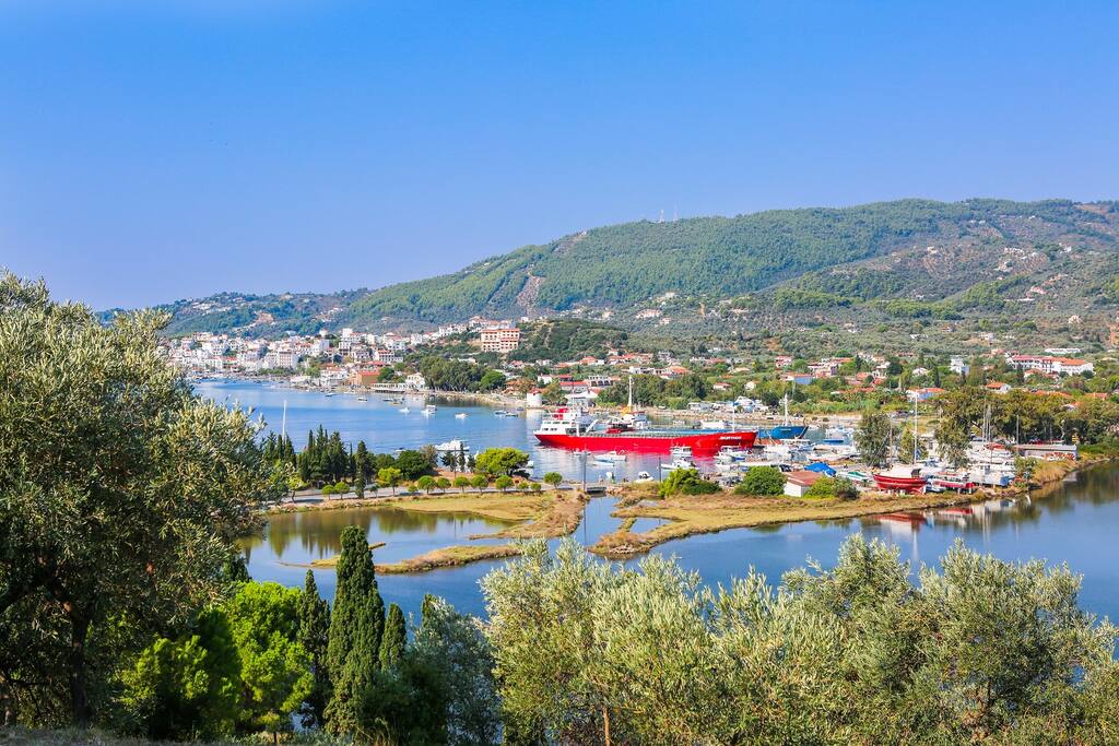 Sea view, town view