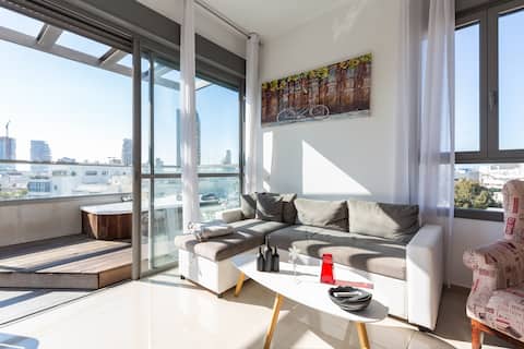 Enjoy Relaxed Healthy days @TLV Center Penthouse