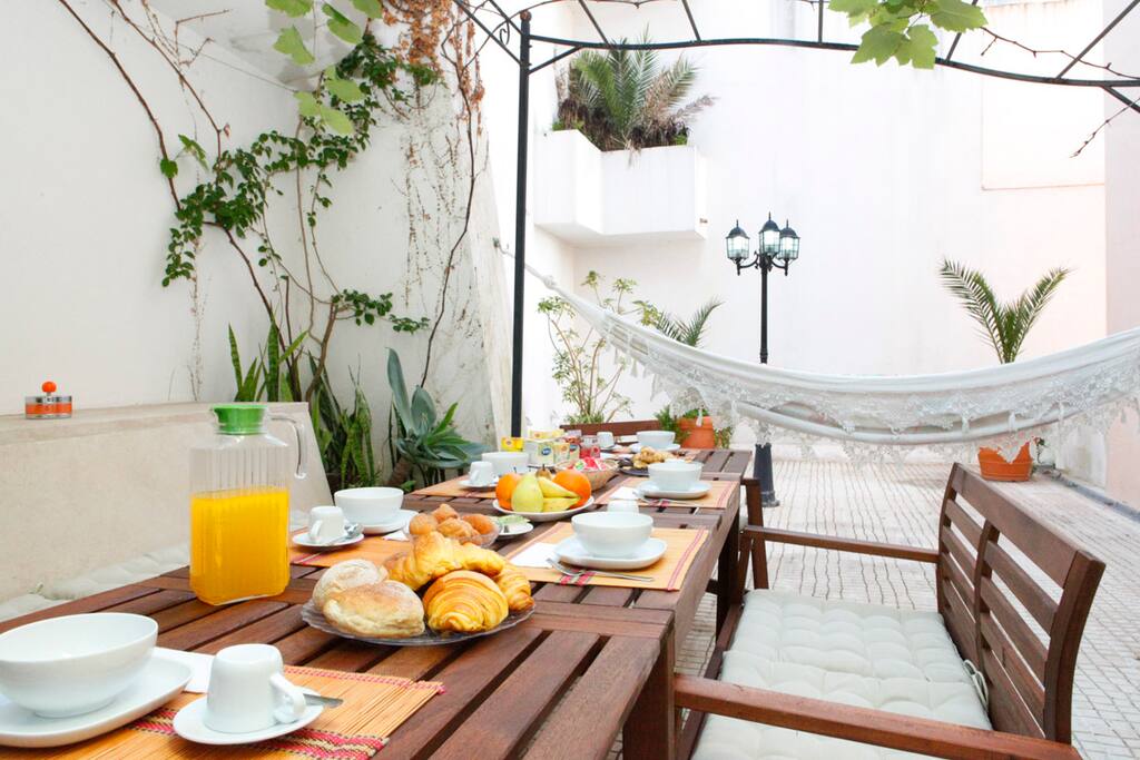 A barbecue available for outdoor meals