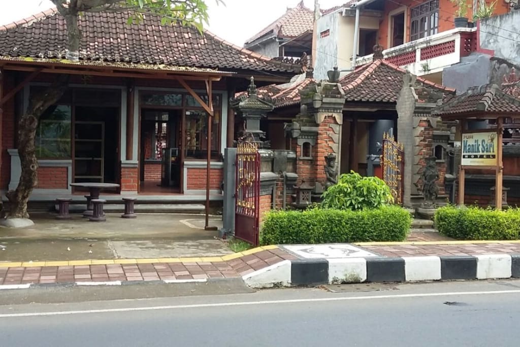 our place just beside Lovina's main road, but the room secluded inside hotel area