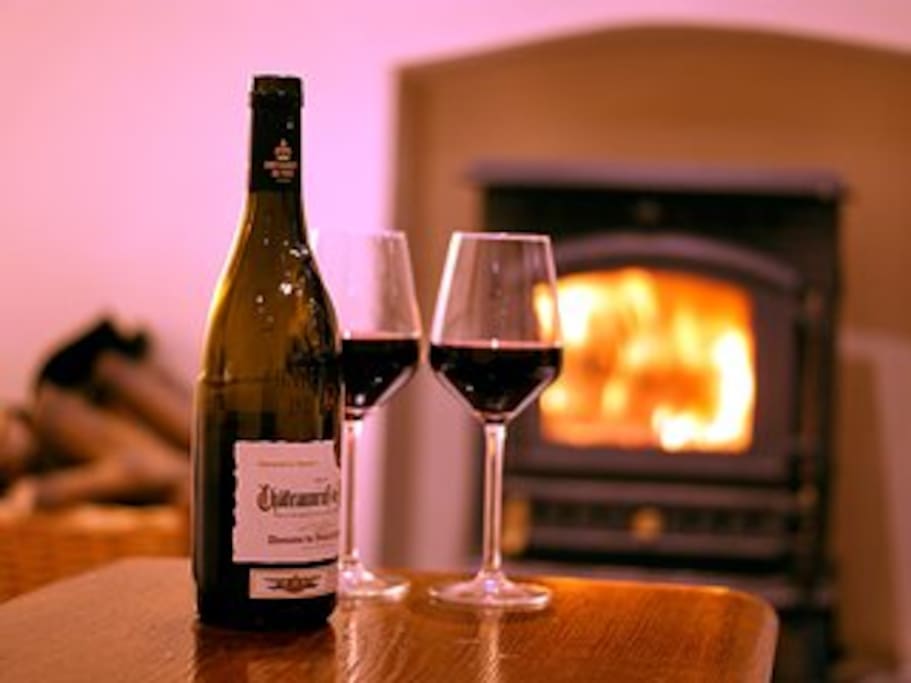 Home from home. Log burner and logs included for those cosy winter nights who needs to go out!