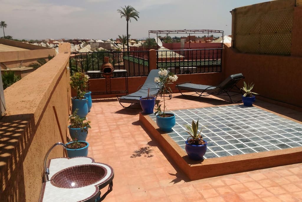 Terrasse partie découverte