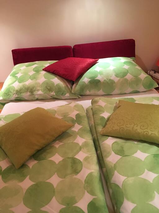 Bedroom with a double bed