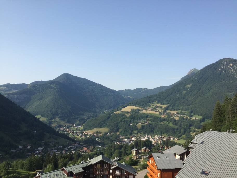 The View from the balcony in July