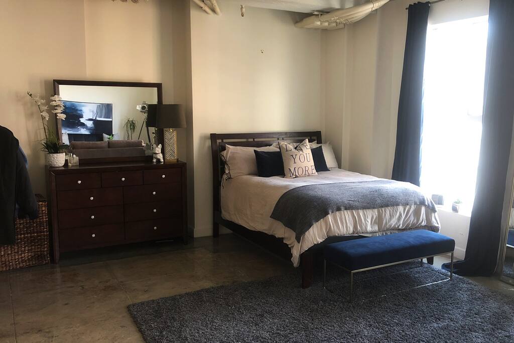Bed and Dresser