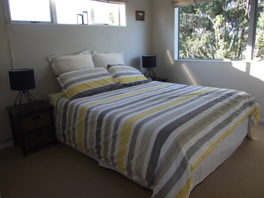 Queen Bed in Main bedroom with wardrobe