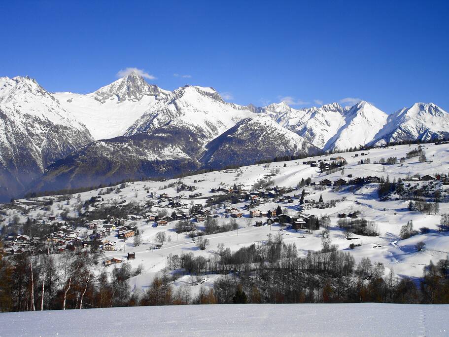 Bürchen im Winter