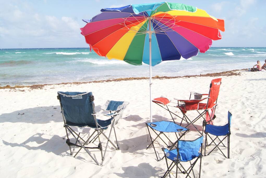 Free Beach Chairs and Umbrella