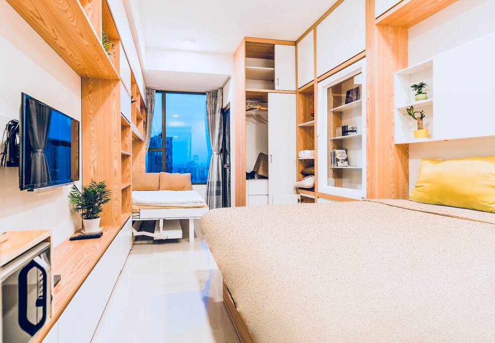 Studio with smart furnitures