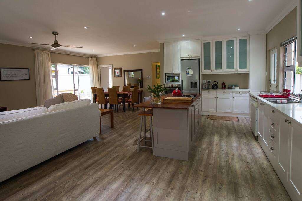 Open-plan kitchen.