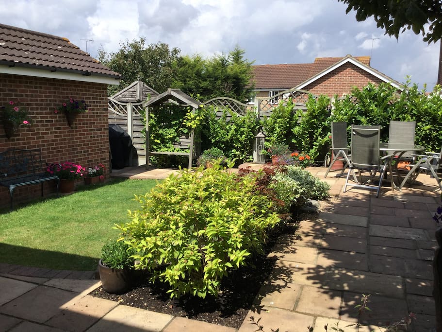 Far end patio gets the sun
