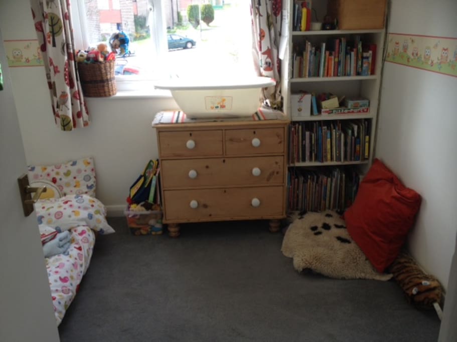 Small child's room with toddler bed (5 or under)