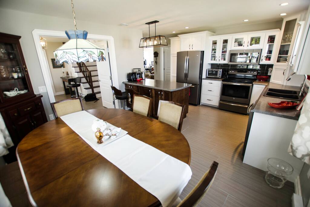 Breakfast Served Dining Area