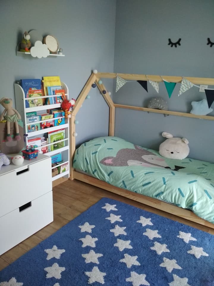 Chambre 3
Lit 1 lugar. 