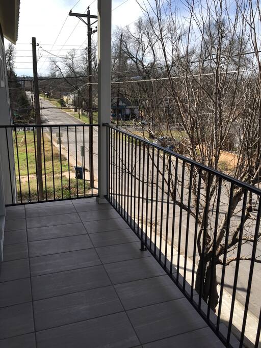 Balcony with hammock
