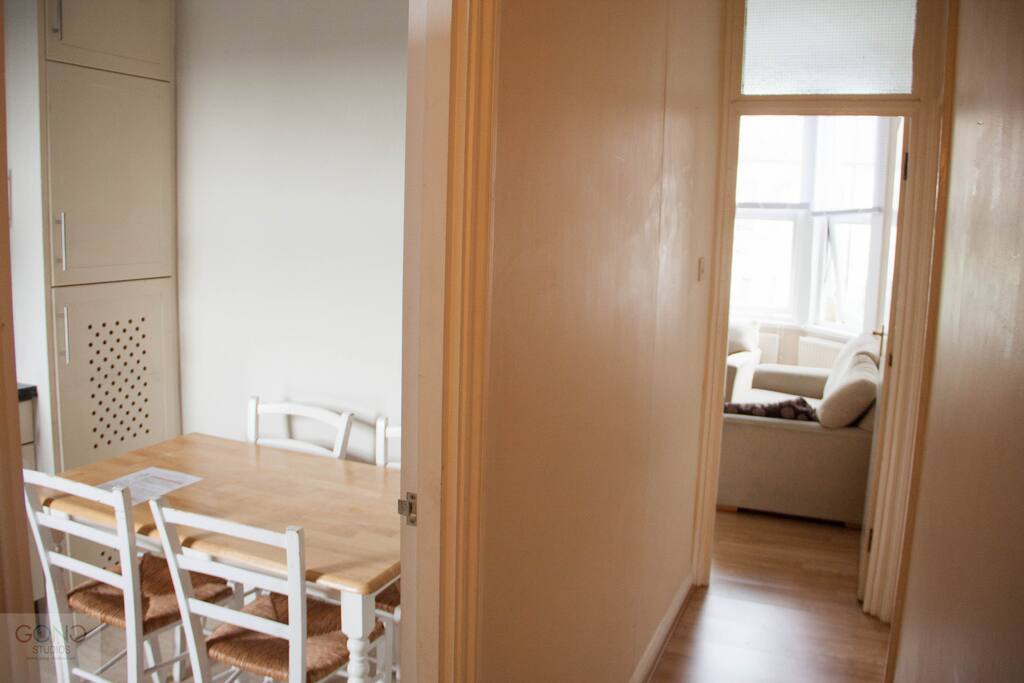 Kitchen and Lounge (side by side)