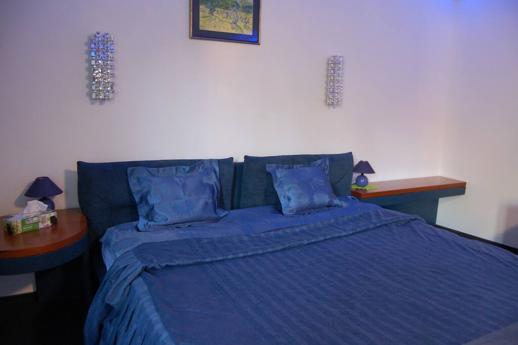 The confortable double bed