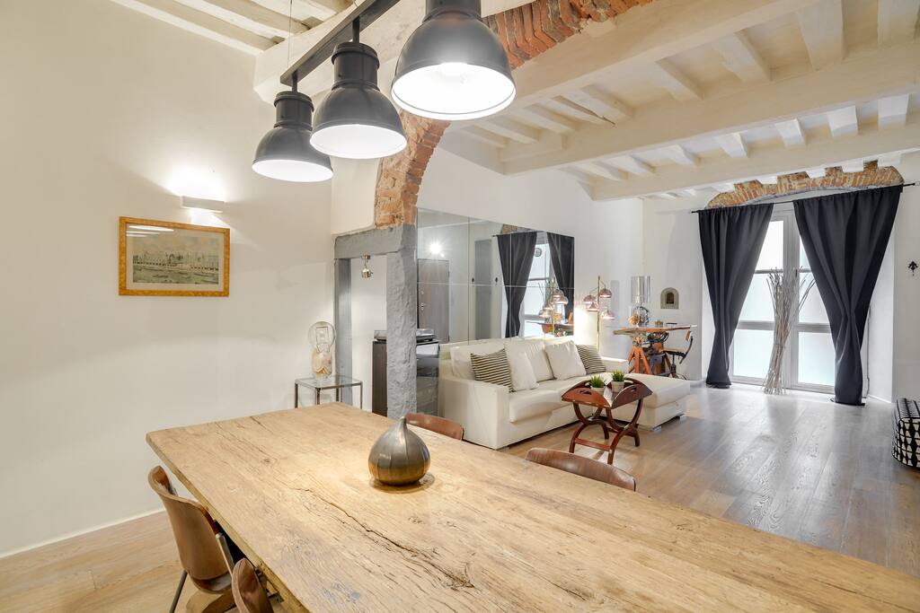 Dining area and open space living room