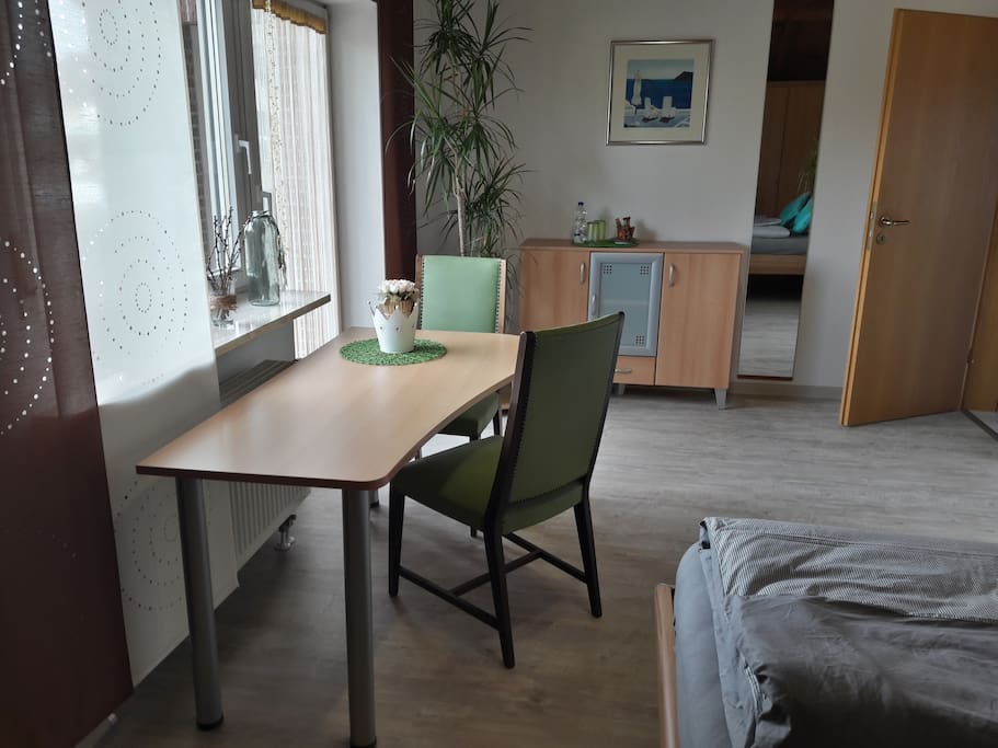 Persönliches Schlafzimmer mit eigenem Balkon
