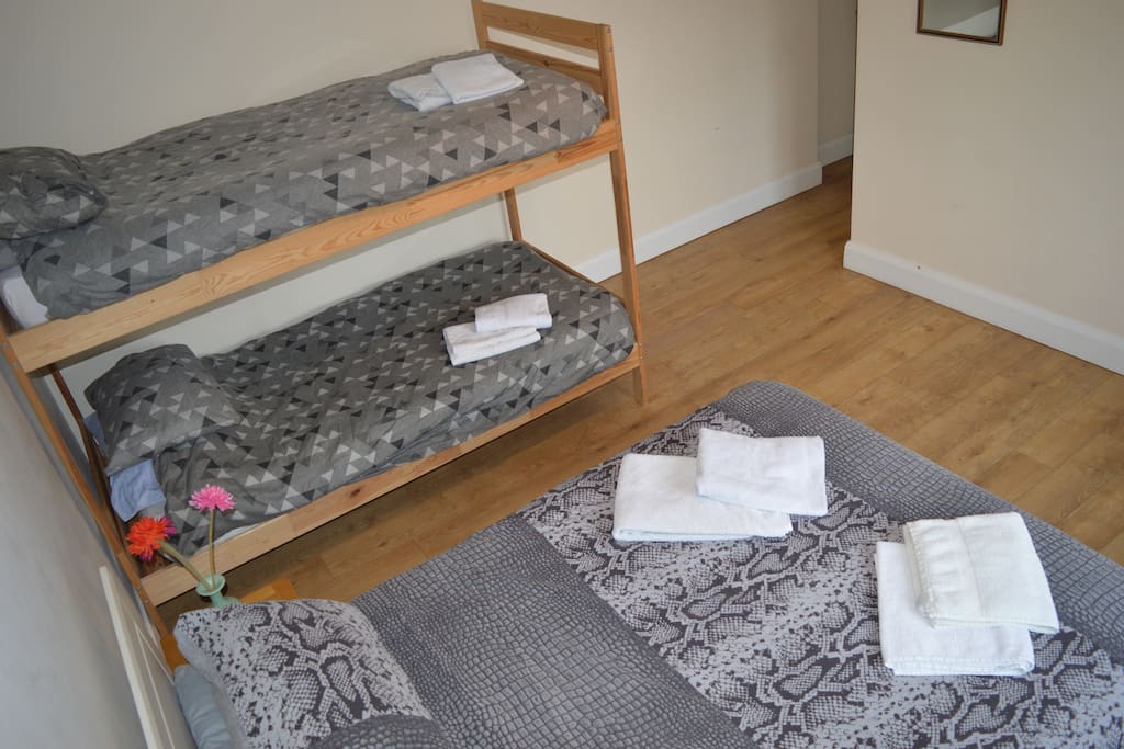 Family room or sleepover bunks. Endless choices for you and your group