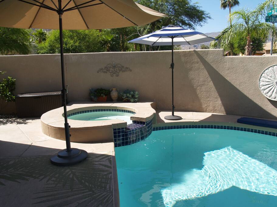 Poolside.
