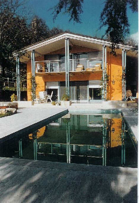 View of the swimming pool and terrace