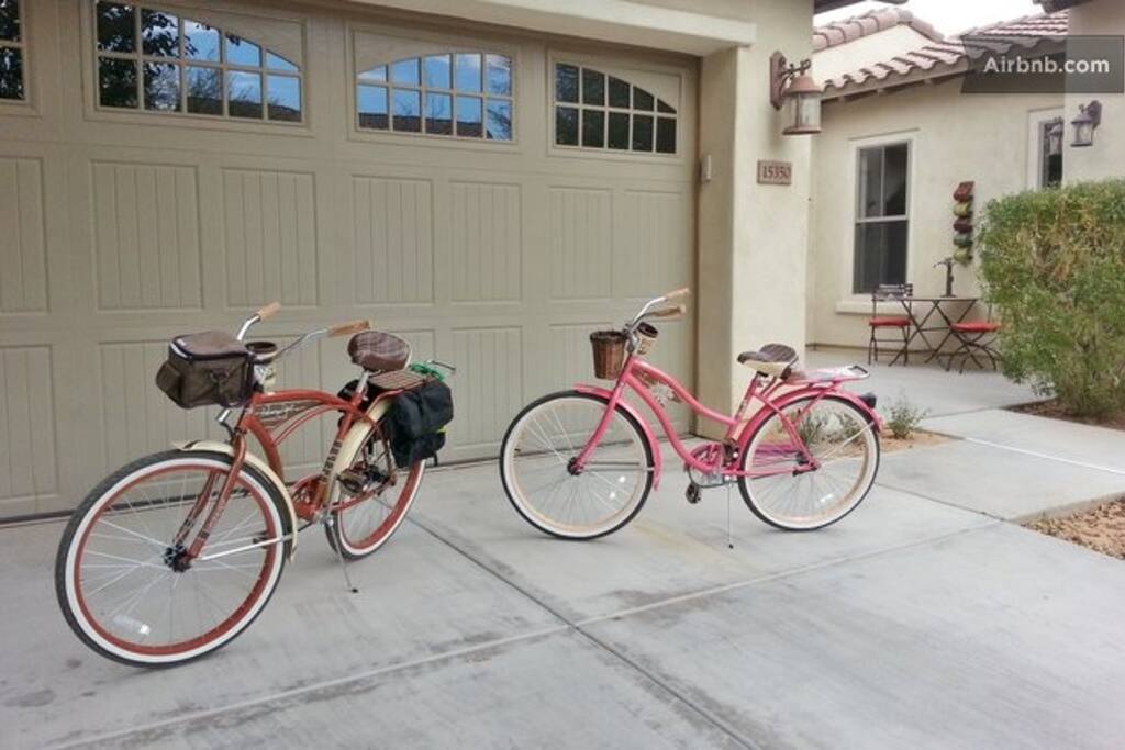 His and her Panama Jack bikes to use