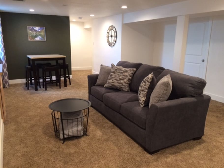 Basement living area