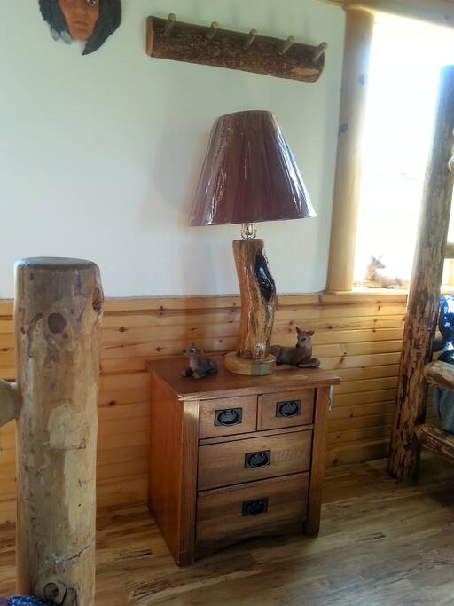 dresser in the bedroom.