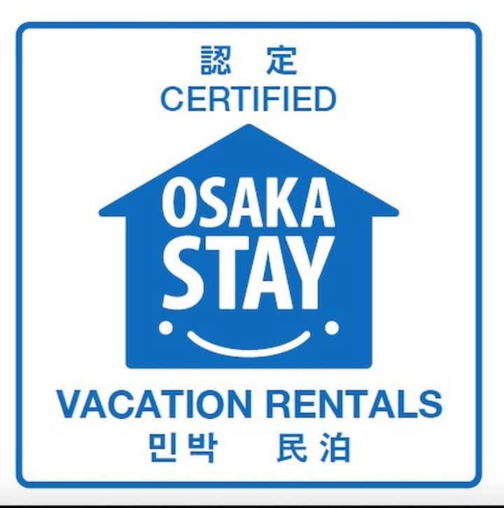 New!2 stops to Namba and Nihombashi by subway. 3 stops to Shinsaibashi. Free wifi