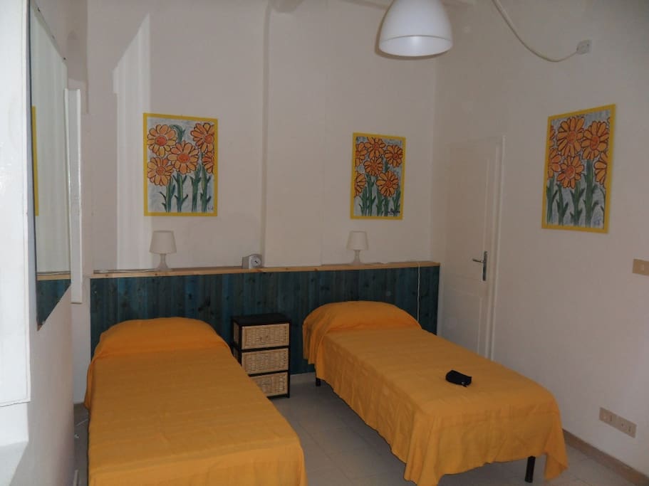 In the bedroom you can also ask for 2 single beds