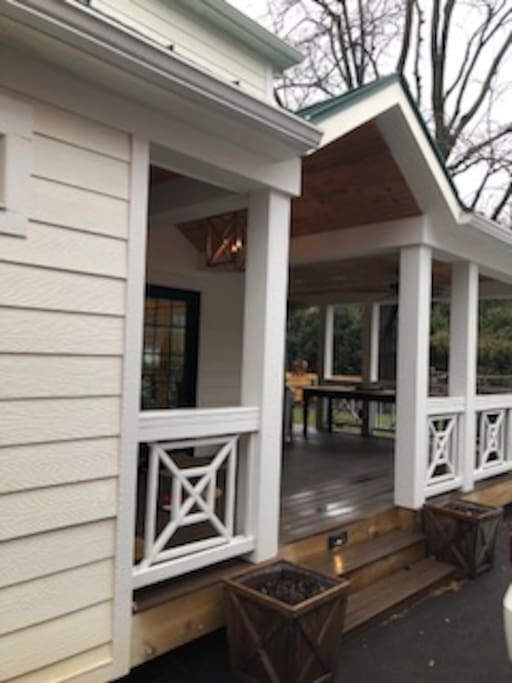 Private back door entrance