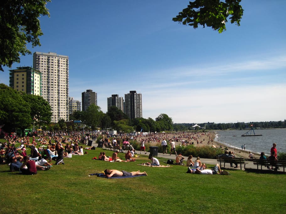 English bay beach looking south